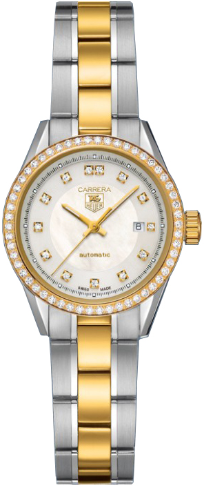 Tag Heuer Carrera Watches  Pearl White Self winding Automatic WV2451-BD0797 Watch
