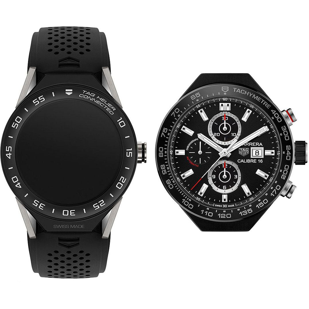 Tag Heuer Connected Watches Watches Mens Black Battery Operated Quartz SBF8A8001-11EB0128 Watch