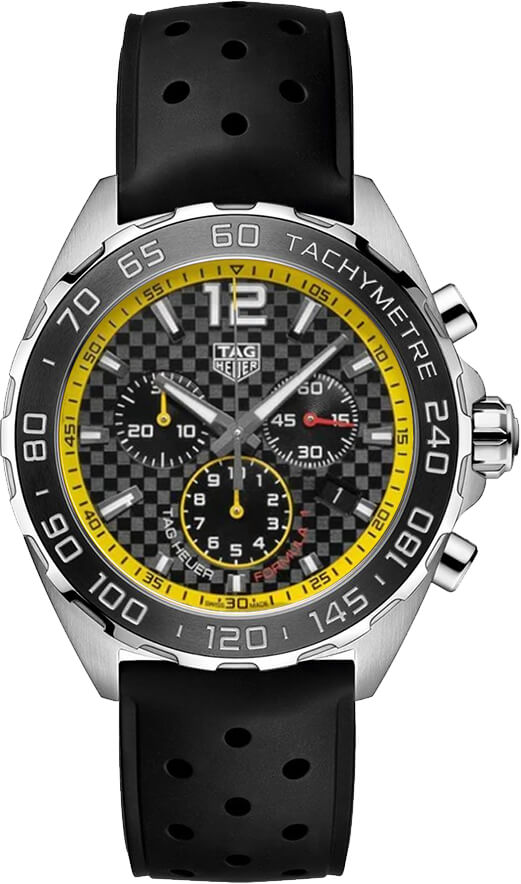 Tag Heuer Formula 1 Watches Mens Checkered Black Battery Operated Quartz CAZ101AC.FT8024 Watch