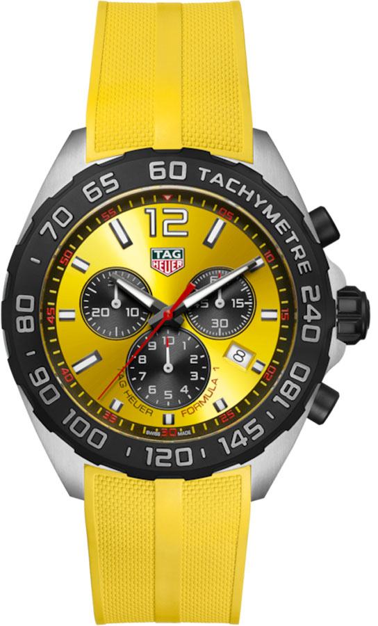 Tag Heuer Formula 1 Watches Mens Yellow Battery Operated Quartz CAZ101AM.FT8054 Watch