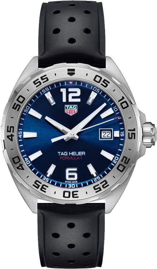 Tag Heuer Formula 1 Watches Mens Sunray Brushed Blue Battery Operated Quartz WAZ1118-FT8023 Watch