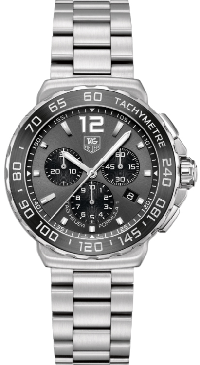 Tag Heuer Formula 1 Watches Mens Grey Brushed Stainless Steel Bracelet CAU1115.BA0858 Watch