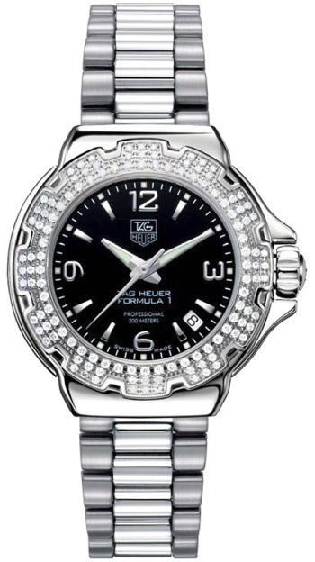 Tag Heuer Formula 1 Watches  Black Battery Operated Quartz WAC1214.BA0852 Watch