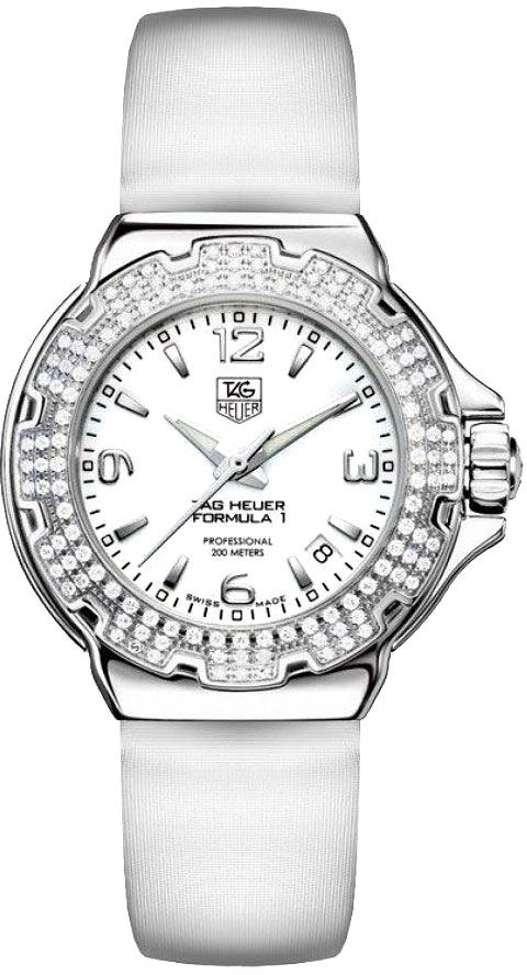Tag Heuer Formula 1 Watches White Battery Operated Quartz WAC1215.FC6219 Watch