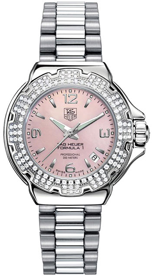 Tag Heuer Formula 1 Watches  Mother of Pearl Pink Battery Operated Quartz WAC1216-BA0852 Watch