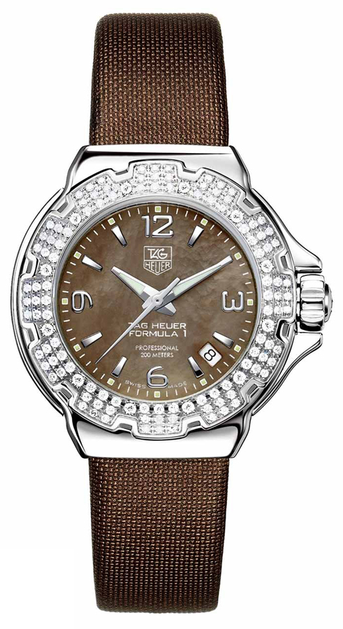 Tag Heuer Formula 1 Watches Ladies Brown Mother of Pearl Battery Operated Quartz WAC1217-FC6221 Watch
