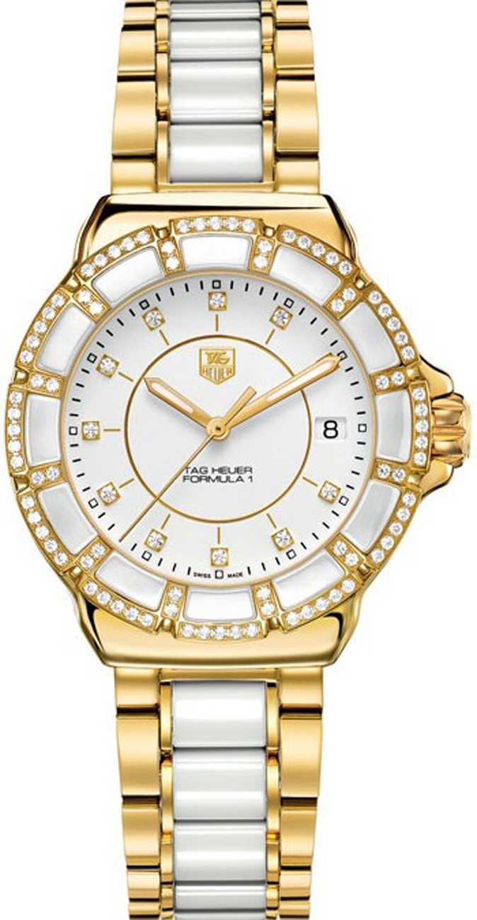Tag Heuer Formula 1 Watches White Battery Operated Quartz WAH1222-BB0866 Watch
