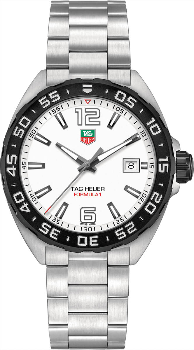 Tag Heuer Formula 1 Watches Mens White Battery Operated Quartz WAZ1111.BA0875 Watch