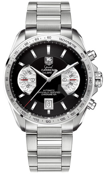 Tag Heuer Grand Carrera Watches Mens Black Self winding Automatic Chronometer CAV511A.BA0902 Watch