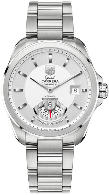 Tag Heuer Grand Carrera Watches Mens Silver Self winding Automatic Chronometer WAV511B-BA0900 Watch