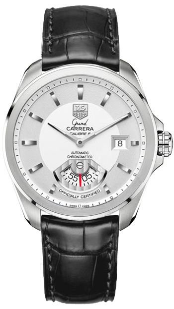 Tag Heuer Grand Carrera Watches Mens Silver Self winding Automatic Chronometer WAV511B-FC6224 Watch