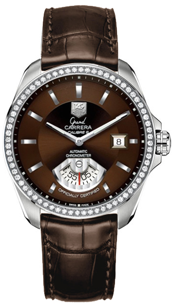 Tag Heuer Grand Carrera Watches Mens Brown Self winding Automatic Chronometer WAV511E-FC6230 Watch