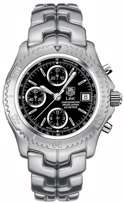 Tag Heuer Link Watches Mens Black Self winding Automatic Chronometer CT5111-BA0550 Watch