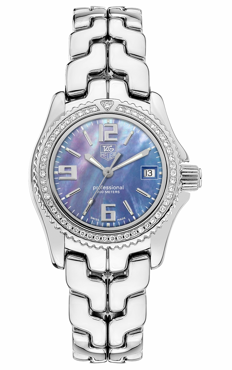 Tag Heuer Link Watches Ladies Purple Mother of Pearl 
Battery Operated Quartz WT131D-BA0558 Watch