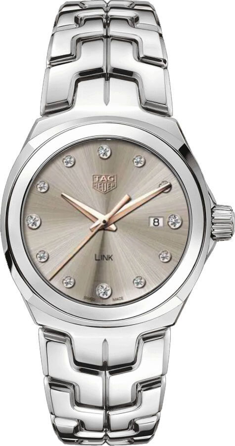 Tag Heuer Link Watches Ladies Taupe Brown Battery Operated Quartz WBC131E.BA0649 Watch