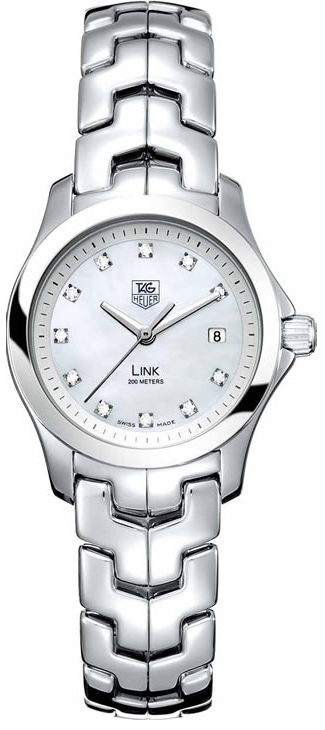 Tag Heuer Link Watches Ladies Pearl White Battery Operated Quartz WJF1317-BA0572 Watch