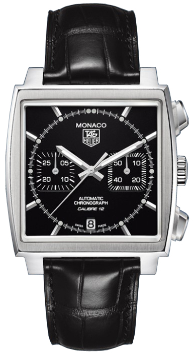 Tag Heuer Monaco Watches Mens Black Self winding Automatic CAW2110.FC6177 Watch