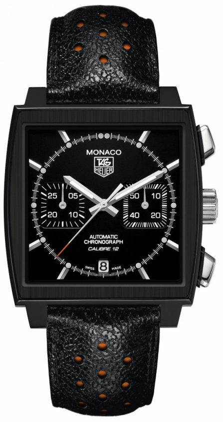 Tag Heuer Monaco Watches Mens Black Self winding Automatic CAW211M.FC6324 Watch