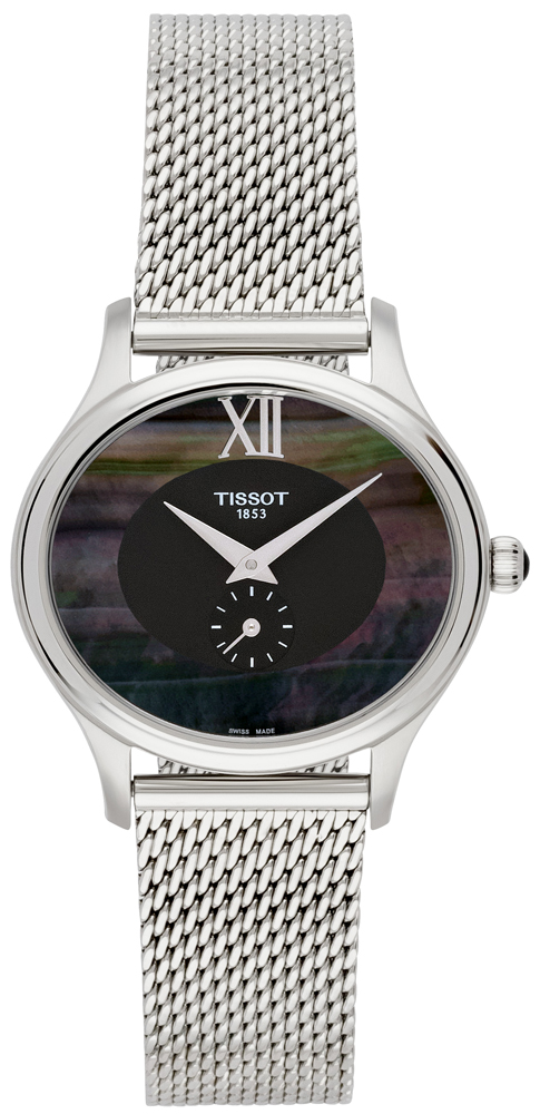 Tissot T-Lady Watches Ladies Black Mother of Pearl Battery Operated Quartz T1033101112300 Watch