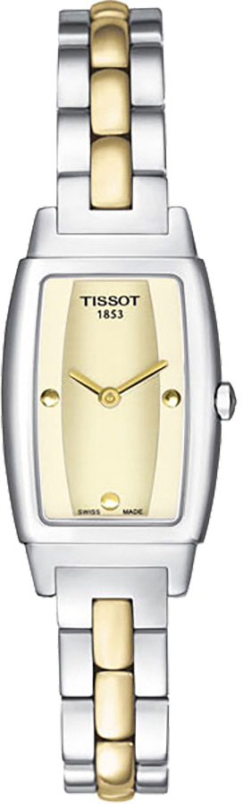 Tissot T-Lady Watches Ladies Golden Champagne Battery Operated Quartz T10248521 Watch