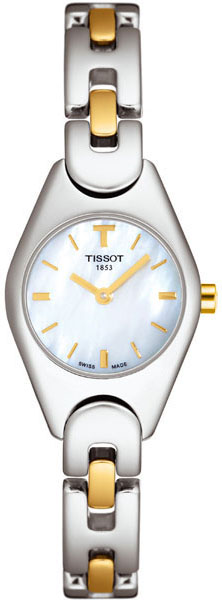 Tissot T-Lady Watches Ladies Mother of Pearl White Battery Operated Quartz T05225581 Watch