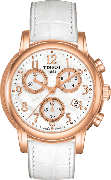 Tissot T-Lady Watches Ladies Pearl White Battery Operated Quartz T0502173611200 Watch