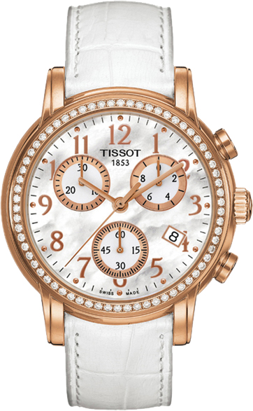 Tissot T-Lady Watches Ladies Pearl White Battery Operated Quartz T0502173611201 Watch