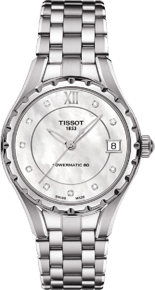 Tissot T-Lady Watches Ladies Pearl White Self winding Automatic T0722071111600 Watch