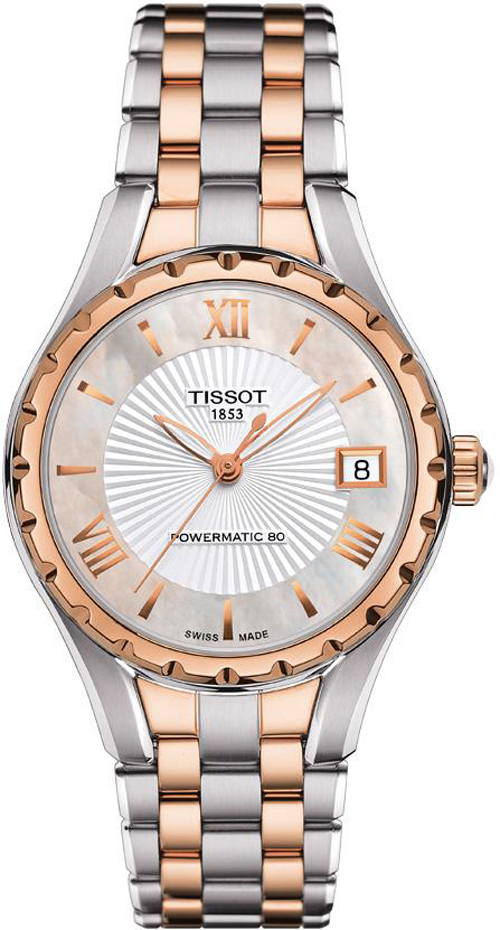 Tissot T-Lady Watches Ladies Pearl White Self winding Automatic T0722072211801 Watch