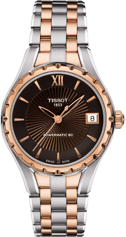 Tissot T-Lady Watches Ladies Brown Self winding Automatic T0722072229800 Watch