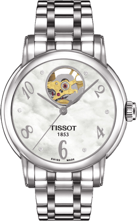 Tissot T-Lady Watches Ladies Pearl White Self winding Automatic T0502071111600 Watch