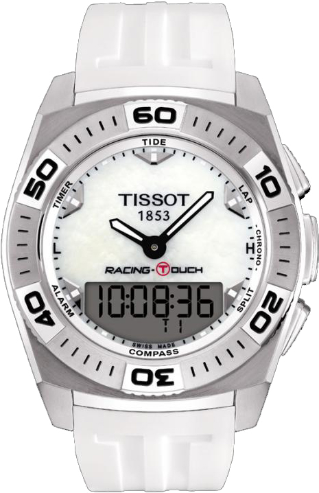 Tissot Touch Collection Watches Mens Pearl White Battery Operated Quartz T0025201711100 Watch
