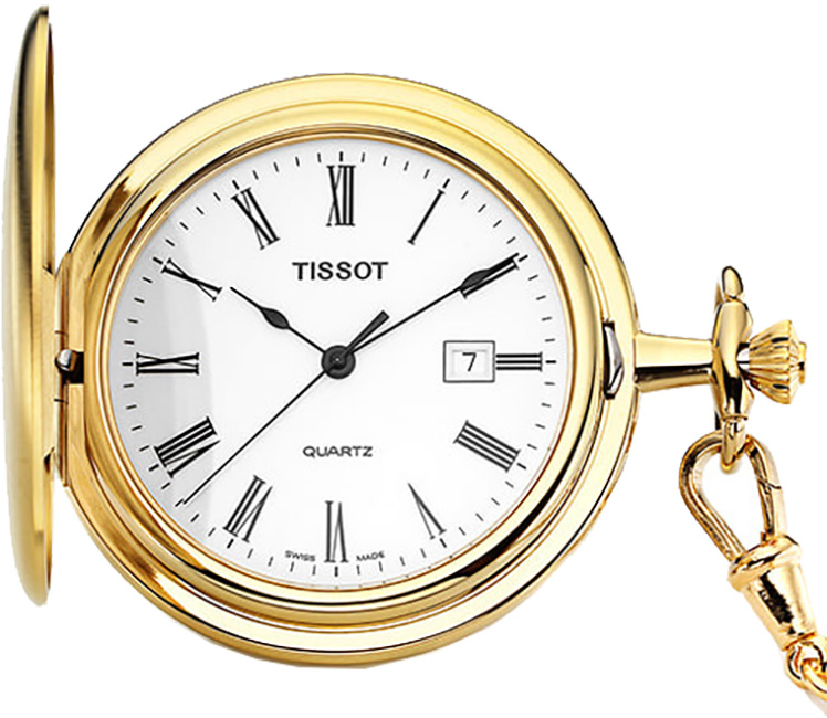 Tissot Pocket Watch Watches  White Battery Operated Quartz T83450313 Watch