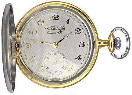 Tissot Pocket Watch Watches Mens Silver Dial with Sub Manual Winding T83845082 Watch