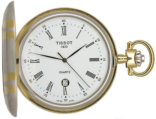 Tissot Pocket Watch Watches  White Battery Operated Quartz T83855313 Watch