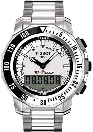 Tissot Touch Collection Watches Mens Silver Battery Operated Quartz T0264201103101 Watch