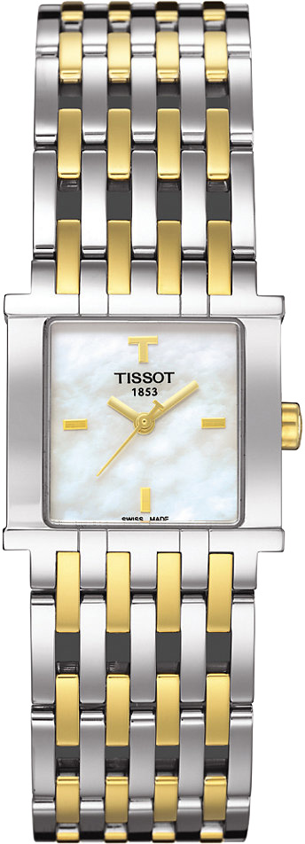 Tissot T-Lady Watches Ladies Mother of Pearl White Battery Operated Quartz T02218181 Watch