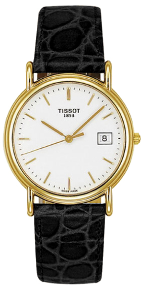 Tissot T-Gold Watches Mens White Battery Operated Quartz T71342911 Watch