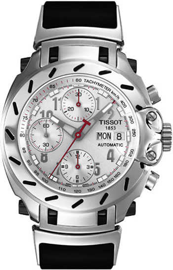 Tissot T-Sport Watches Mens Silver Self winding Automatic T0114141703200 Watch