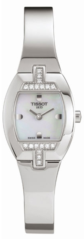 Tissot T-Lady Watches Ladies Mother of Pearl White Battery Operated Quartz T62129581 Watch