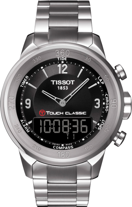 Tissot Touch Collection Watches Mens Black Battery Operated Quartz T0834201105700 Watch