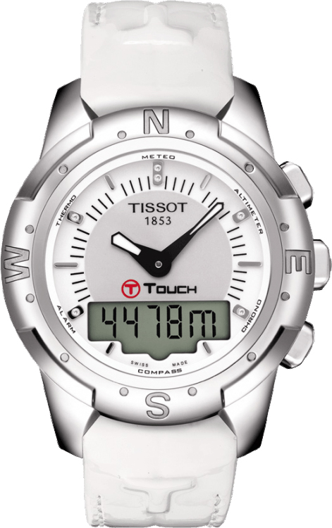 Tissot Touch Collection Watches Ladies White Battery Operated Quartz T0472204608600 Watch