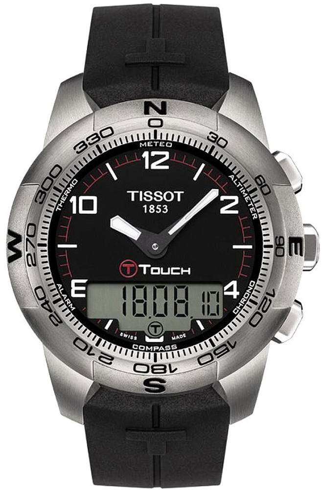 Tissot Touch Collection Watches Mens Black Battery Operated Quartz T0474204705700 Watch