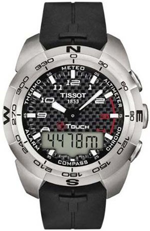 Tissot Touch Collection Watches Mens Analog & Digital Black Battery Operated Quartz T0134201720200 Watch