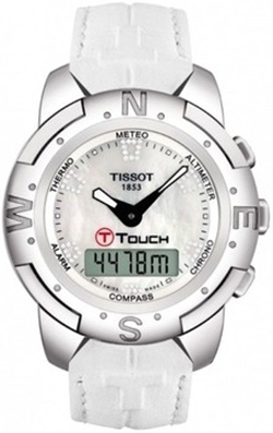 Tissot Touch Collection Watches Mens Analog & Digital White Battery Operated Quartz T33785885 Watch