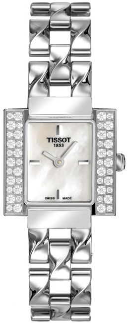 Tissot T-Lady Watches Ladies Mother of Pearl White Battery Operated Quartz T0043091111001 Watch