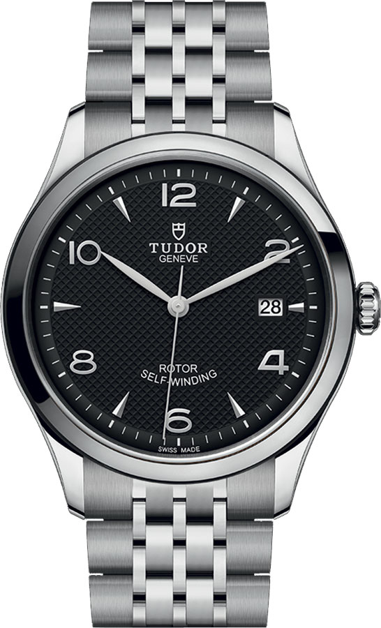 Tudor 1926 Watches Mens Embossed Black Self winding Automatic M91550-0002 Watch