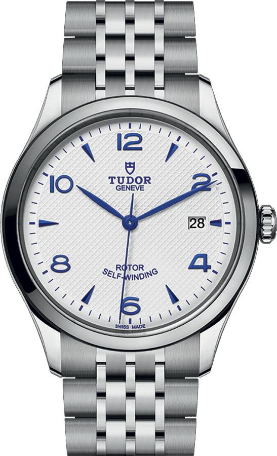 Tudor 1926 Watches Mens Embossed Opaline Silver Self winding Automatic M91550-0005 Watch