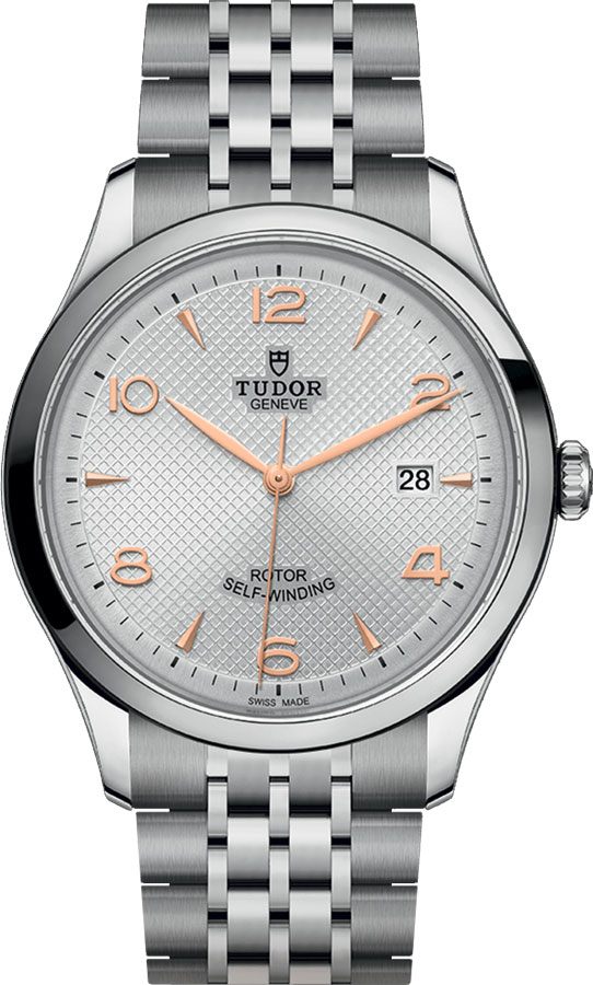 Tudor 1926 Watches Mens Embossed Silver Self winding Automatic M91650-0001 Watch