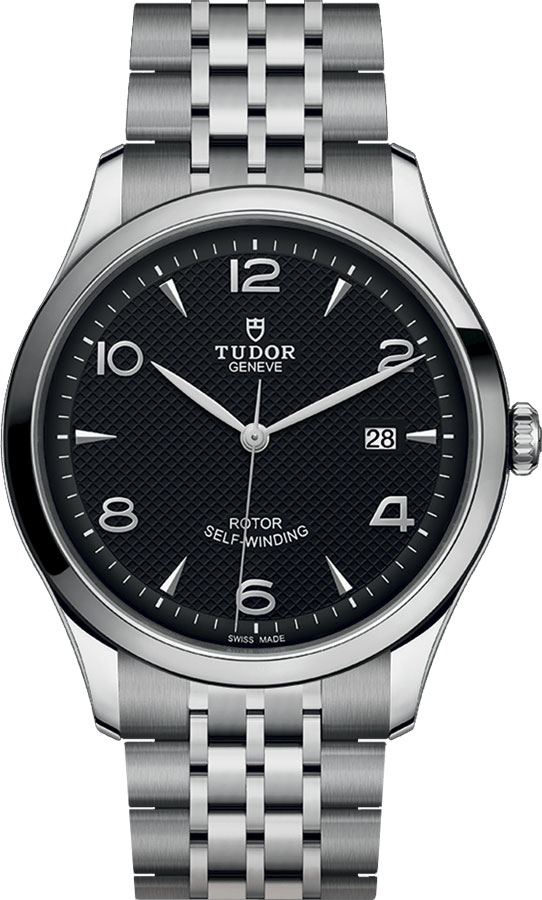 Tudor 1926 Watches Mens Embossed Black Self winding Automatic M91650-0002 Watch